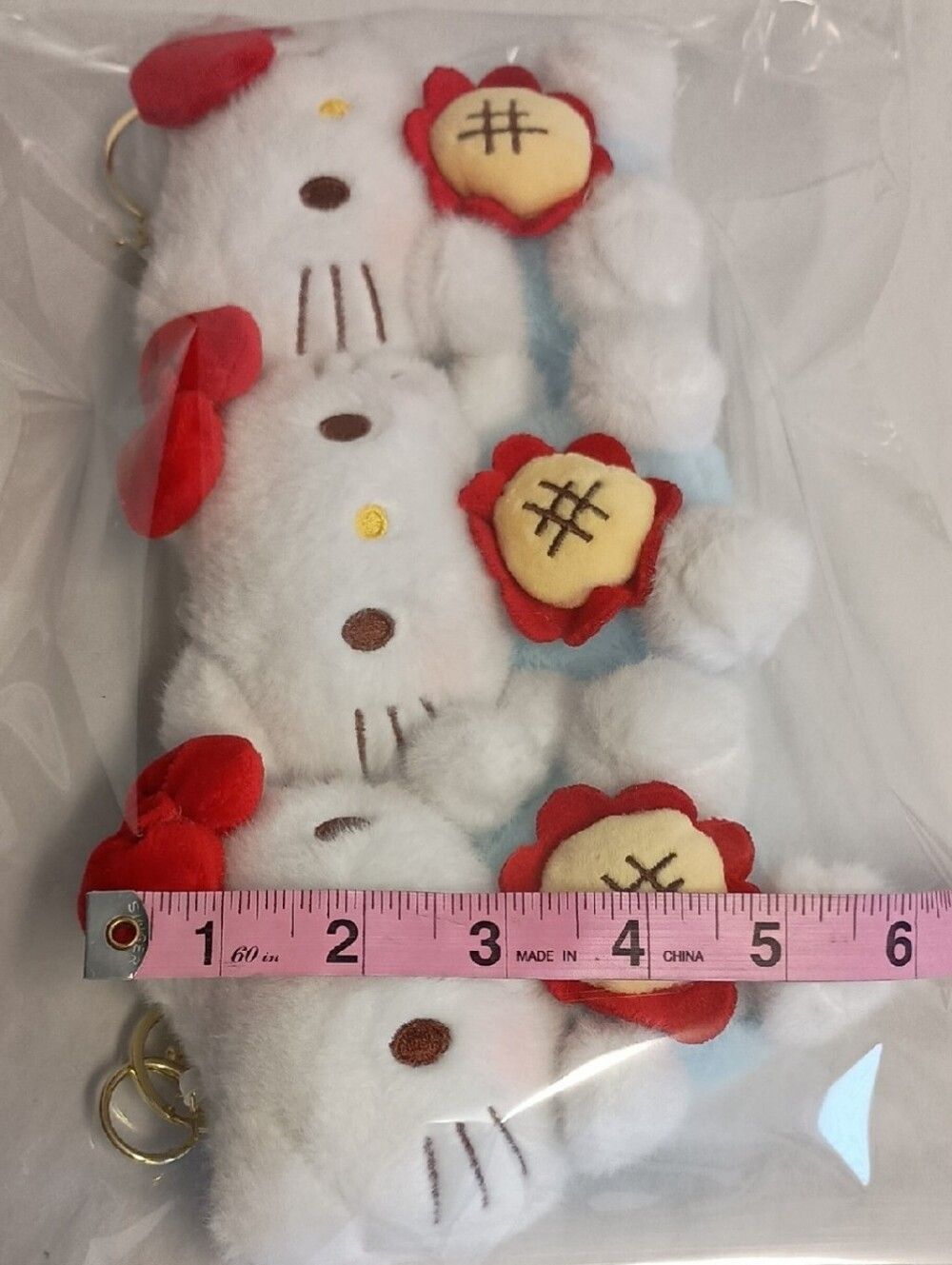 3pc Hello Kitty Keychain Bag Charms - Picture 4 of 6